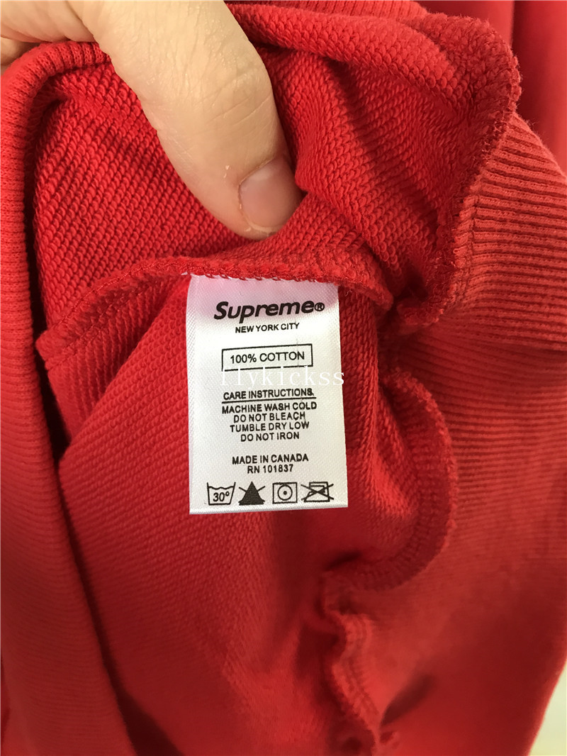 Supreme Logo Red Hoodie